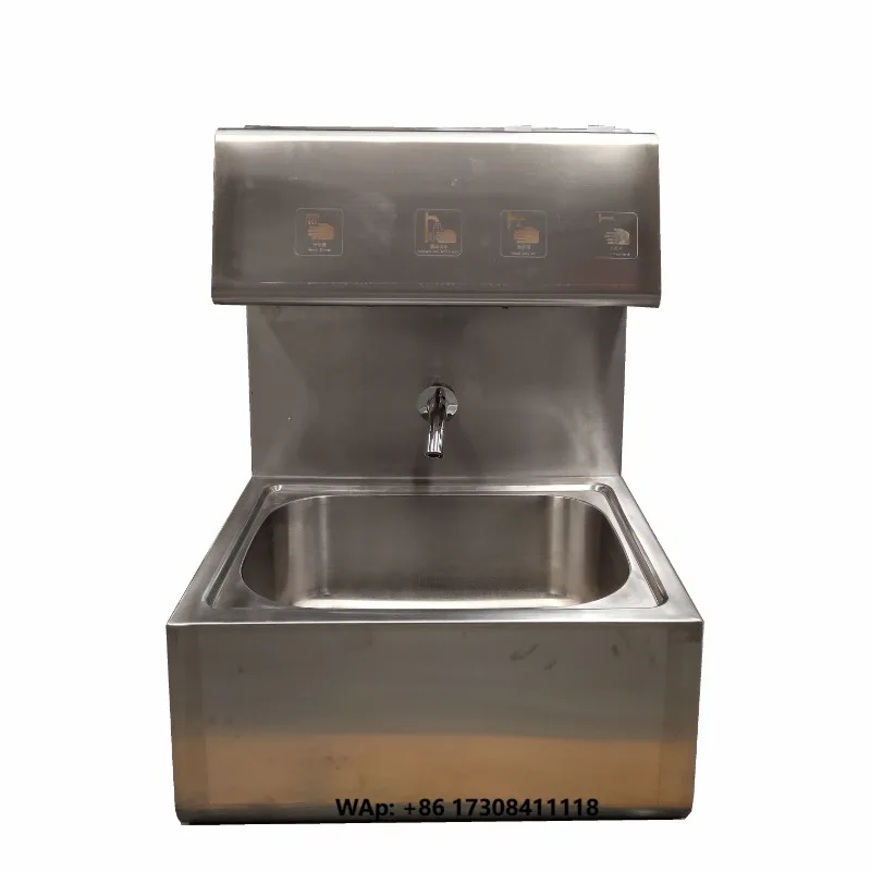 Heavy Duty Stainless Steel Hand Wash Sink Infrared Sensor Basin Food Grade for Food Factory