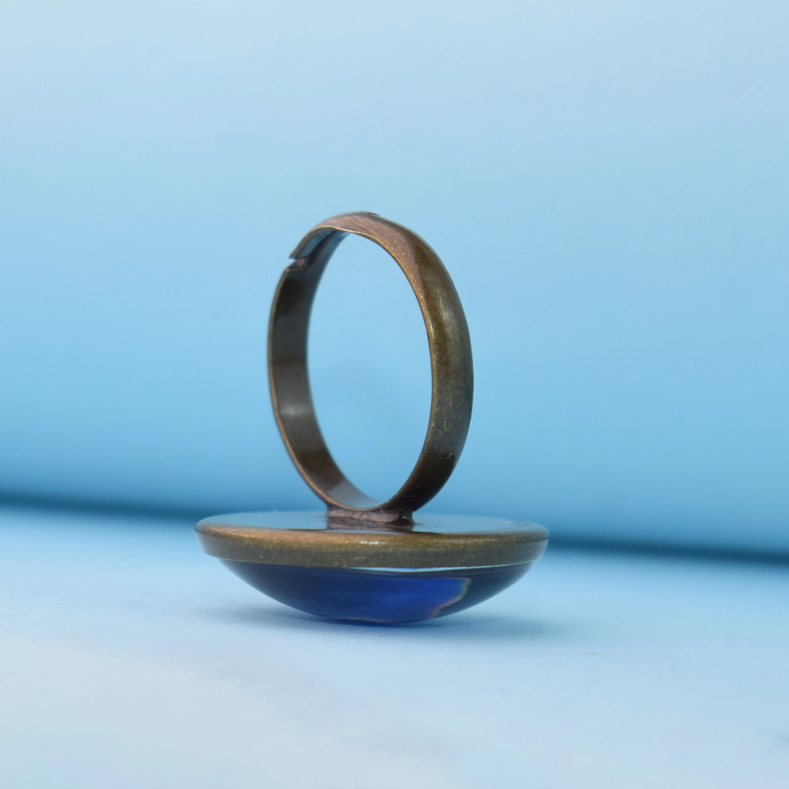 Northern Lights Rings Retro Bronze Color Ring for Women Party Gifts Accessory  Aurora Borealis Jewelry
