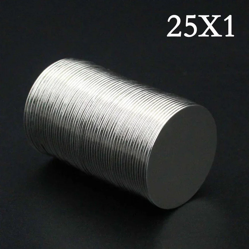 

2/3/5/8/12 Pcs 25x1 Neodymium Magnet 25mm x 1mm N35 NdFeB Round Super Powerful Strong Permanent Magnetic imanes Disc