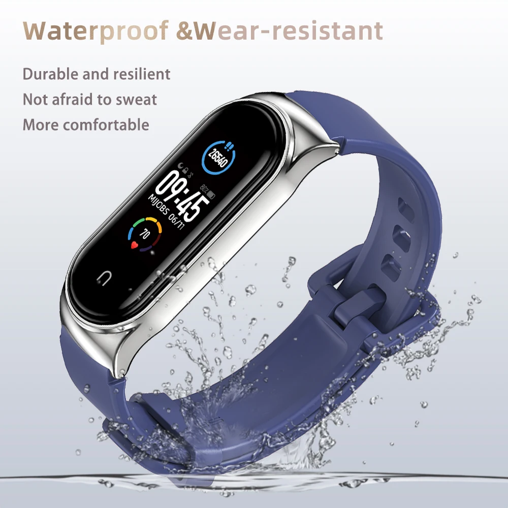 Mi Band 10 9 8 Substituição de acessório de pulseira de relógio para Xiaomi Smart Band 9 10 Pulseira versão cerâmica