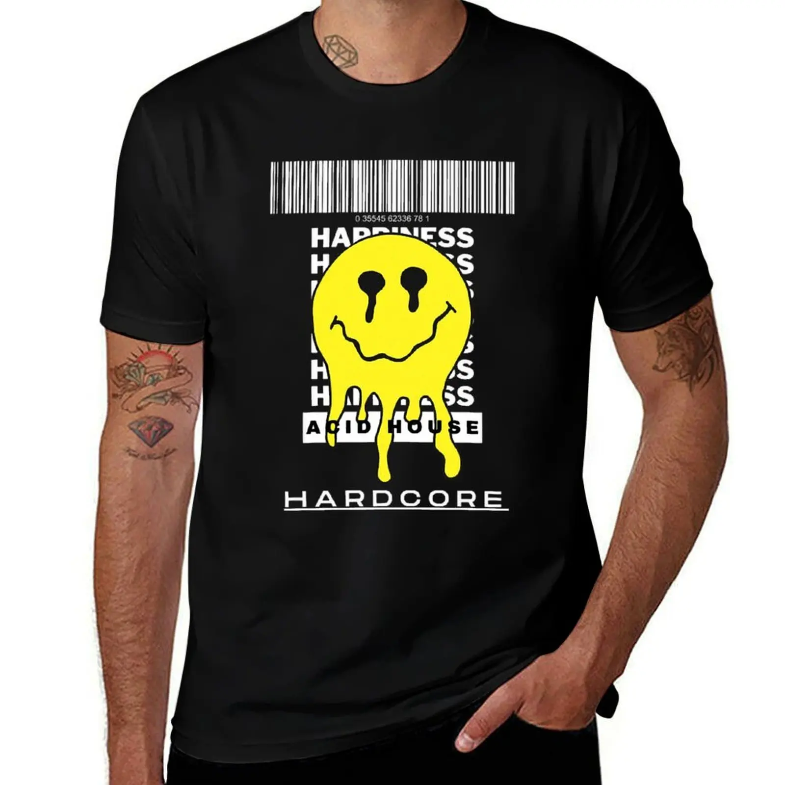 

t Happiness House Acid HardCore 100% shirts cotton shirt man T-Shirt cotton 100 t T-Shirt for percent