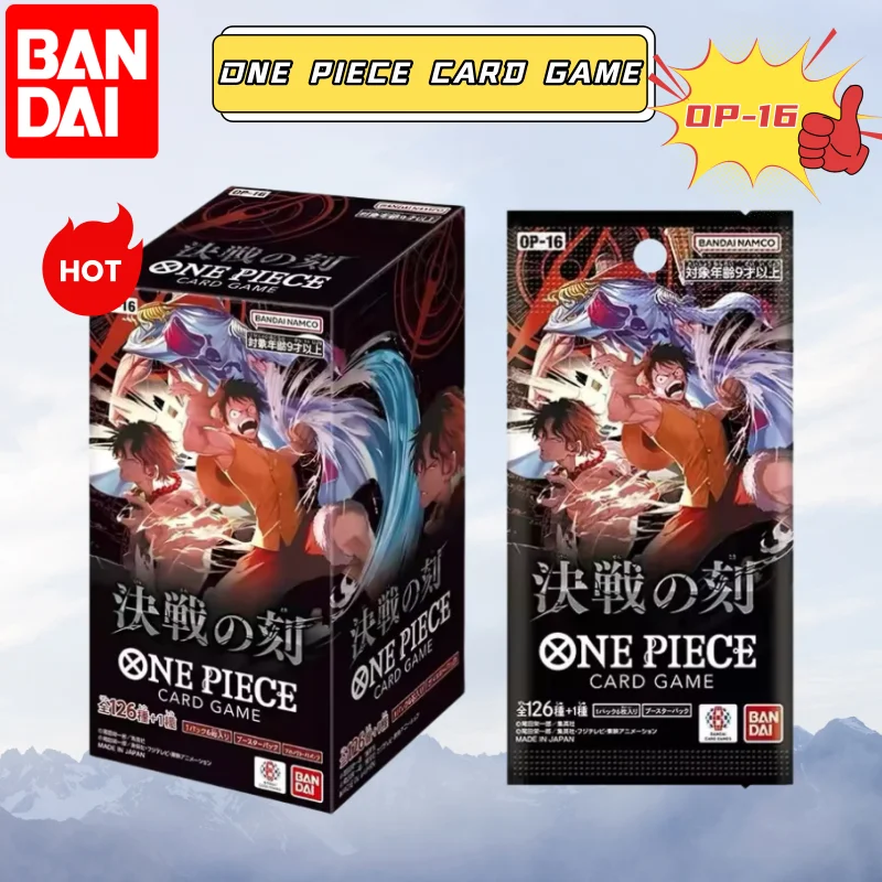 BANDAI Official Genuine ONE PIECE CARD GAME BOOSTER PACK -THE TIME OF BATTLE- OP-16 Japanese Edition OPCG Collectible Card Gift