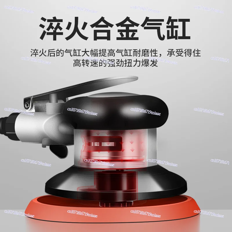 Industrial Grade 5-Inch Pneumatic Sandpaper Machine Polishing And Grinding Tool for Woodworking Automobile Dry Grinder