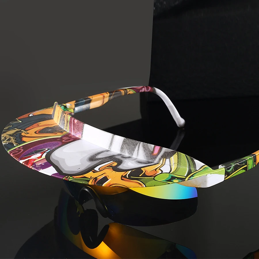 New Sunglasses, Colorful Hats, Windproof Sunglasses, Cycling Glasses, Men's and Women's Fashionable Outdoor Cycling Glasses, Pop