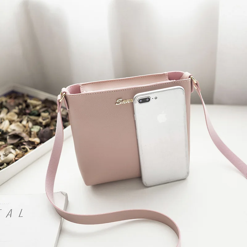 Fashion Casual Phone Coin Shoulder Bag Small Women PU Leather Messenger Bags Solid Clutch Zipper Crossbody Mini Bag Handbags