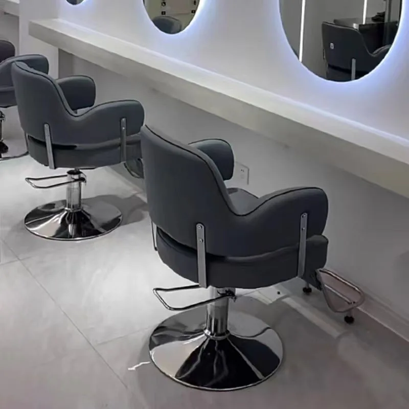 Salon Perm Hair Barber Chair Luxury custom Comfort Advanced Sense Barber Chair Italian Trendy Sillas Home Furniture