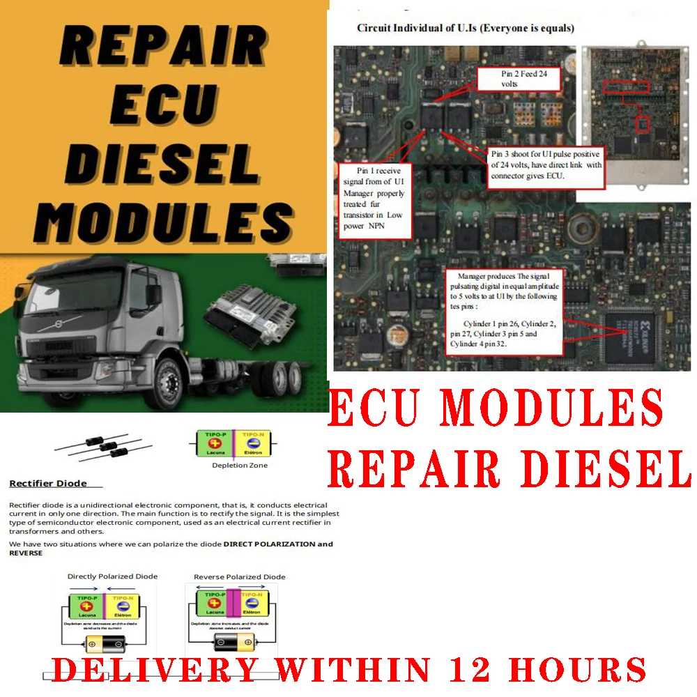 Repair ECU Diesel Module PDF File ECU Repair Basic Course Study For Ben-z for Volvo for Ford for V-W Only PDF