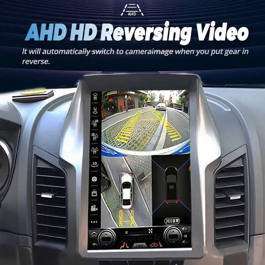 Pantalla Android 13 estilo Tesla de 256GB ROM para Ford Ranger 2012-2019 Radio de coche estéreo DSP Carplay navegación GPS reproductor de vídeo 2 Din