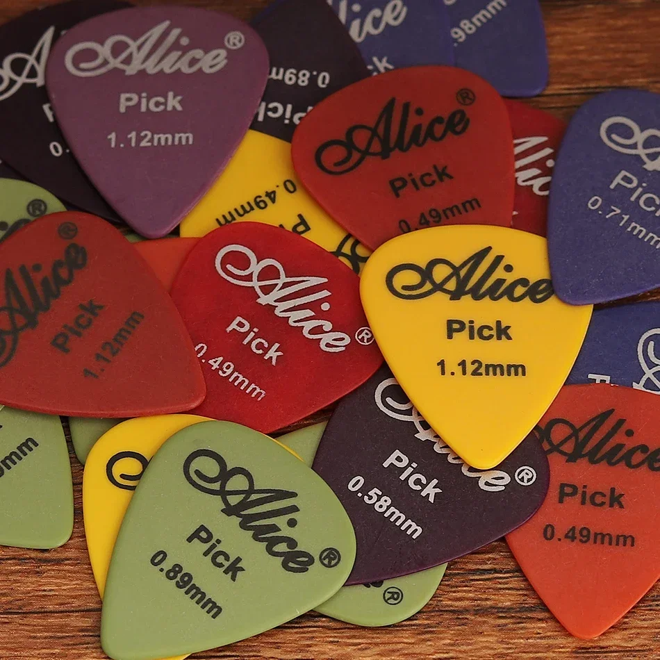 Alice 30/40/50 Pcs/Set Delrin Guitar Picks For Acoustic Electric Guitar 0.46mm-1.12mm Standard Plectra