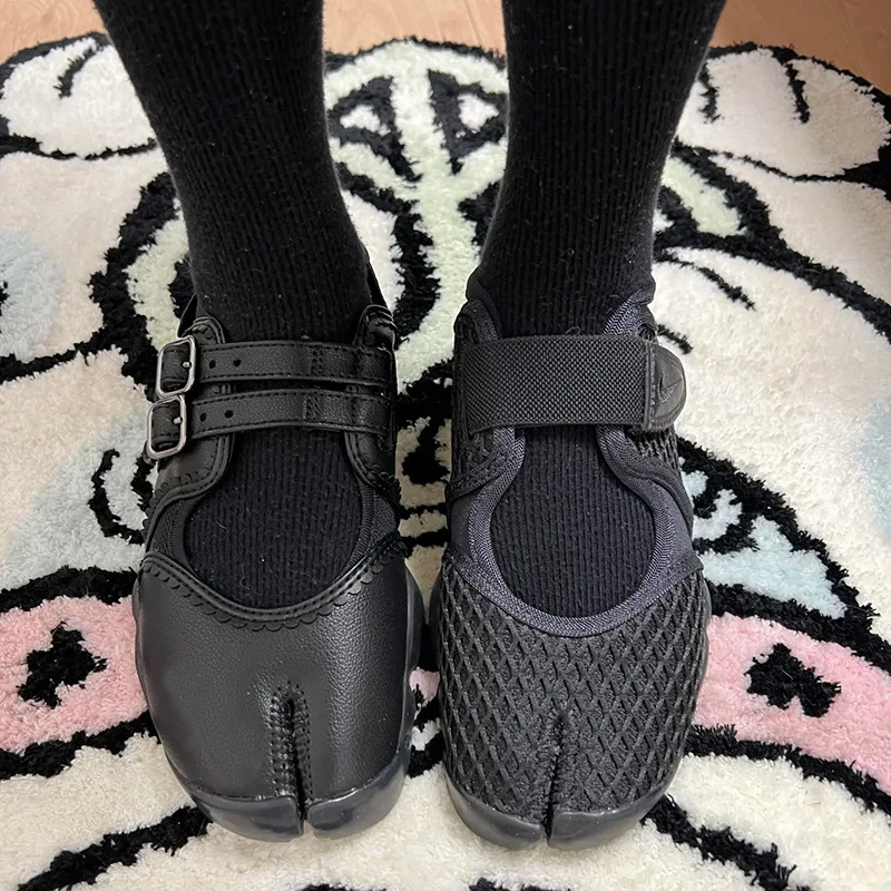 

2025 New Ballet Style Thick Soled Flat Single Shoes For Women French One-piece Belt Mary Jane Single Shoes