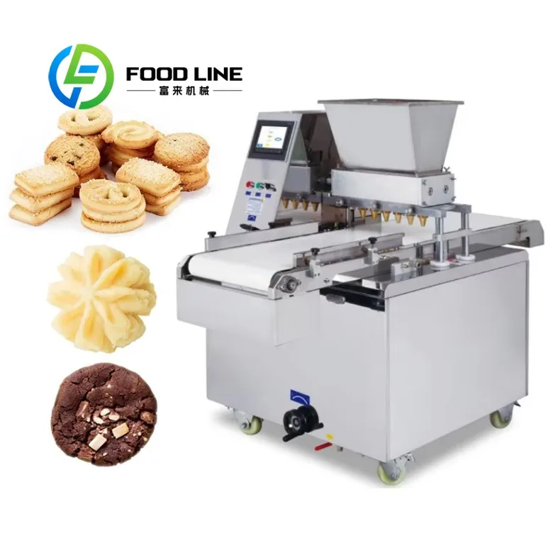 Cookie Making Machine Touch Screen Parameter Adjustment Lets Operators Switch Cookie Sizes And Patterns In Seconds Rapidly