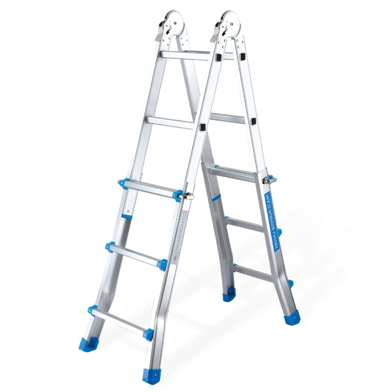 Aluminum Folding Wall Ladder, Multifunction Workshop Step Ladder, Durable Portable Industrial Ladder, High Quality Design
