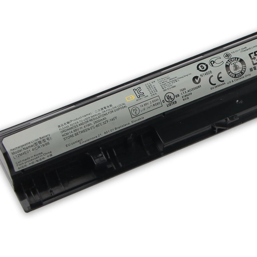 Replacement Battery L12S4E01 L12M4E01 L12S4A02 L12L4A02 For Lenovo G400S High-Quality Batteries 41Wh