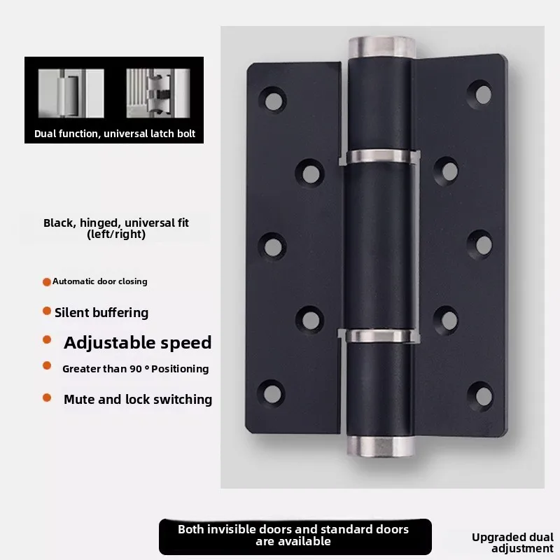 Hydraulic Hinge Invisible Door Special Door Closure Positioning Hinge  Closer Hydraulic Buffer Automatic Wooden  Hinge