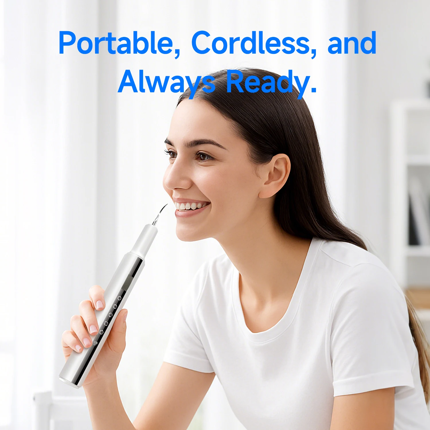 Elektryczny soniczny skaler do zębów, usuwający przebarwienia, wybielający, usuwający kamień nazębnikowy, płytkę, czyszczący zęby, usuwający kamień, zestaw do higieny jamy ustnej.