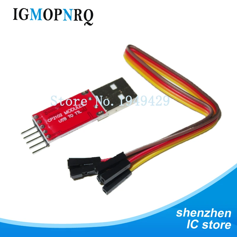 1pcs  CP2102 module USB to TTL serial UART STC download cable PL2303 Super Brush line upgrade(RED)