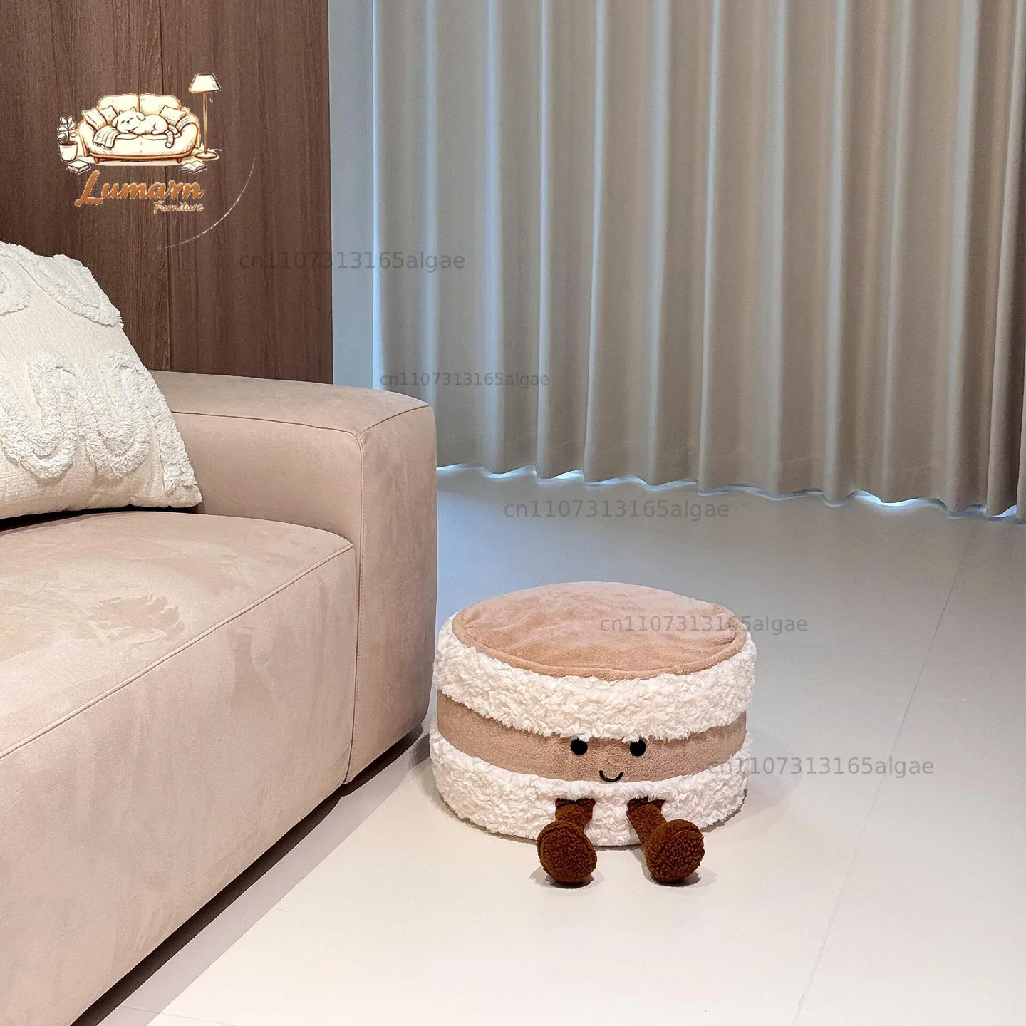 Cute Bread Futon Living Room