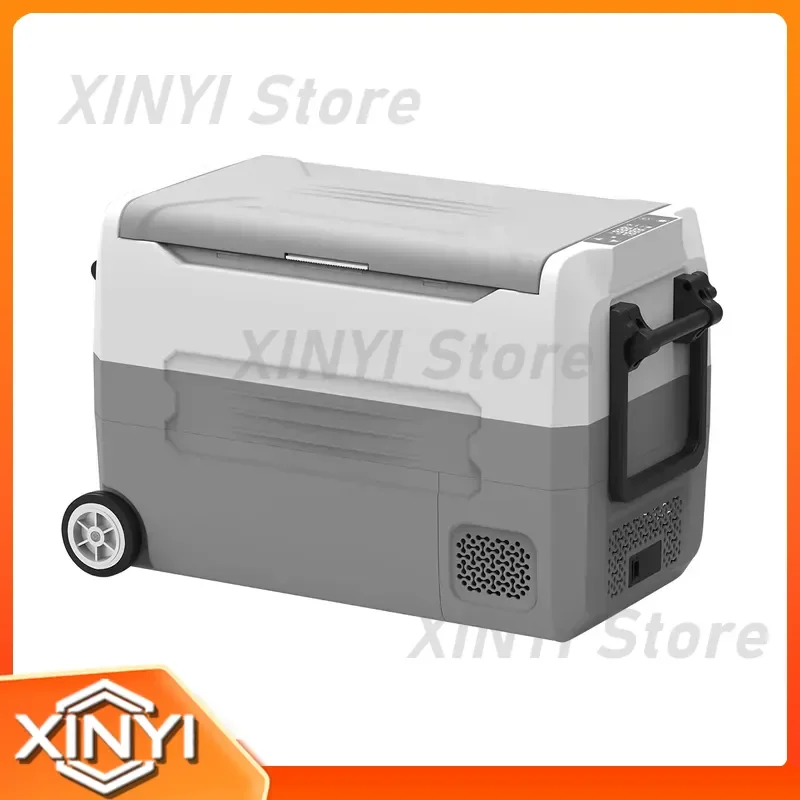 Portable 35/45/55L Plastic Outdoor Camping Compressor Refrigerator Multi-Temperature Zones App-Controlled for Household Car