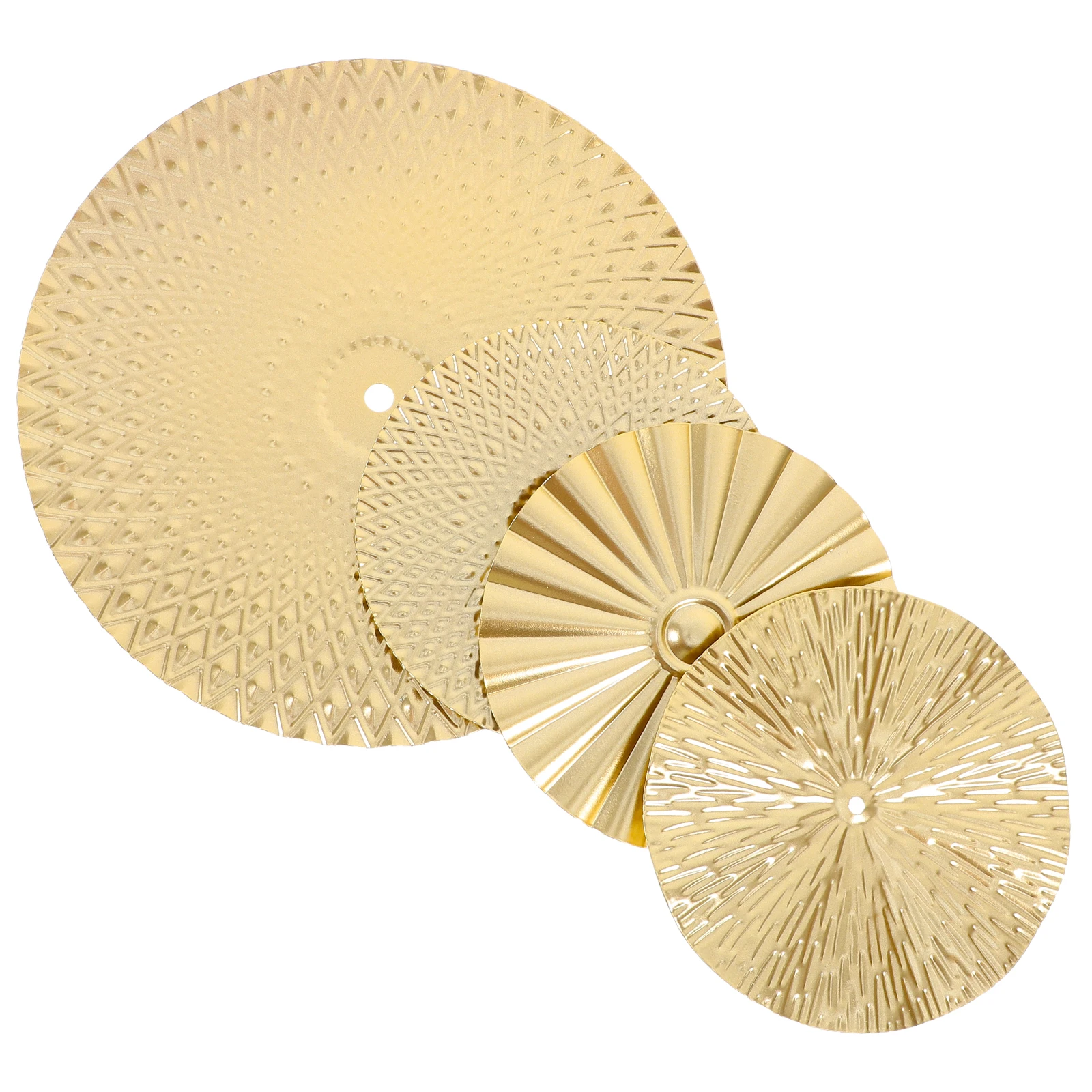 

4 шт. металлические настенные украшения, круглые украшения, плавающий диск, железная маленькая круглая тарелка, домашний балкон, металл