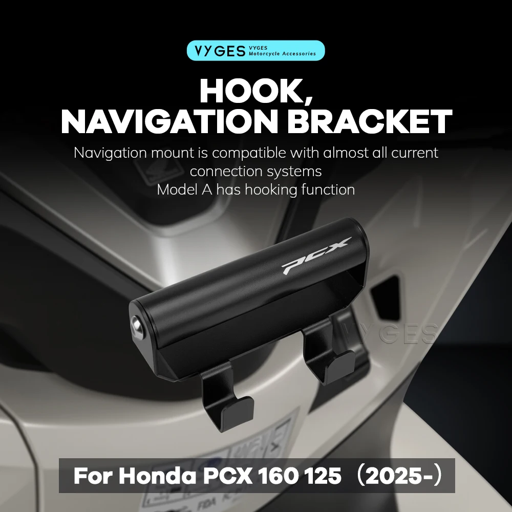Navigation Bracket GPS Mount Device Carrier Holder Helmet Hook Luggage Bag Hook For Honda PCX160 PCX125 PCX 160 125 2025-