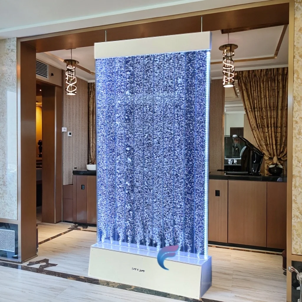 

Customization.Home Decor Customized Acrylic Panel LED Dancing Water Bubble Wall