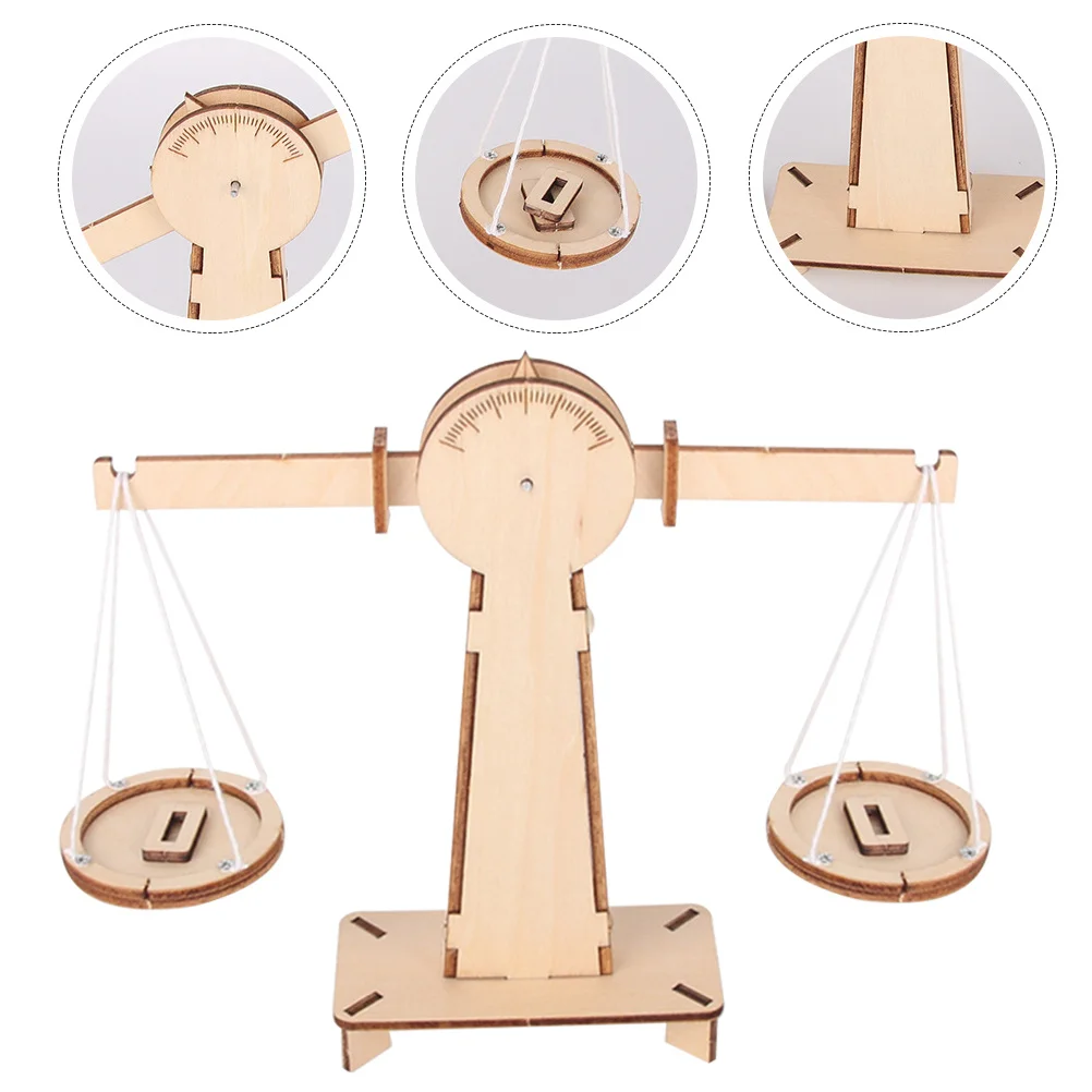 Equilíbrio de madeira diy montagem educacional crianças ciência artesanato kit crianças artesanal aprendizagem diy artesanato brinquedo