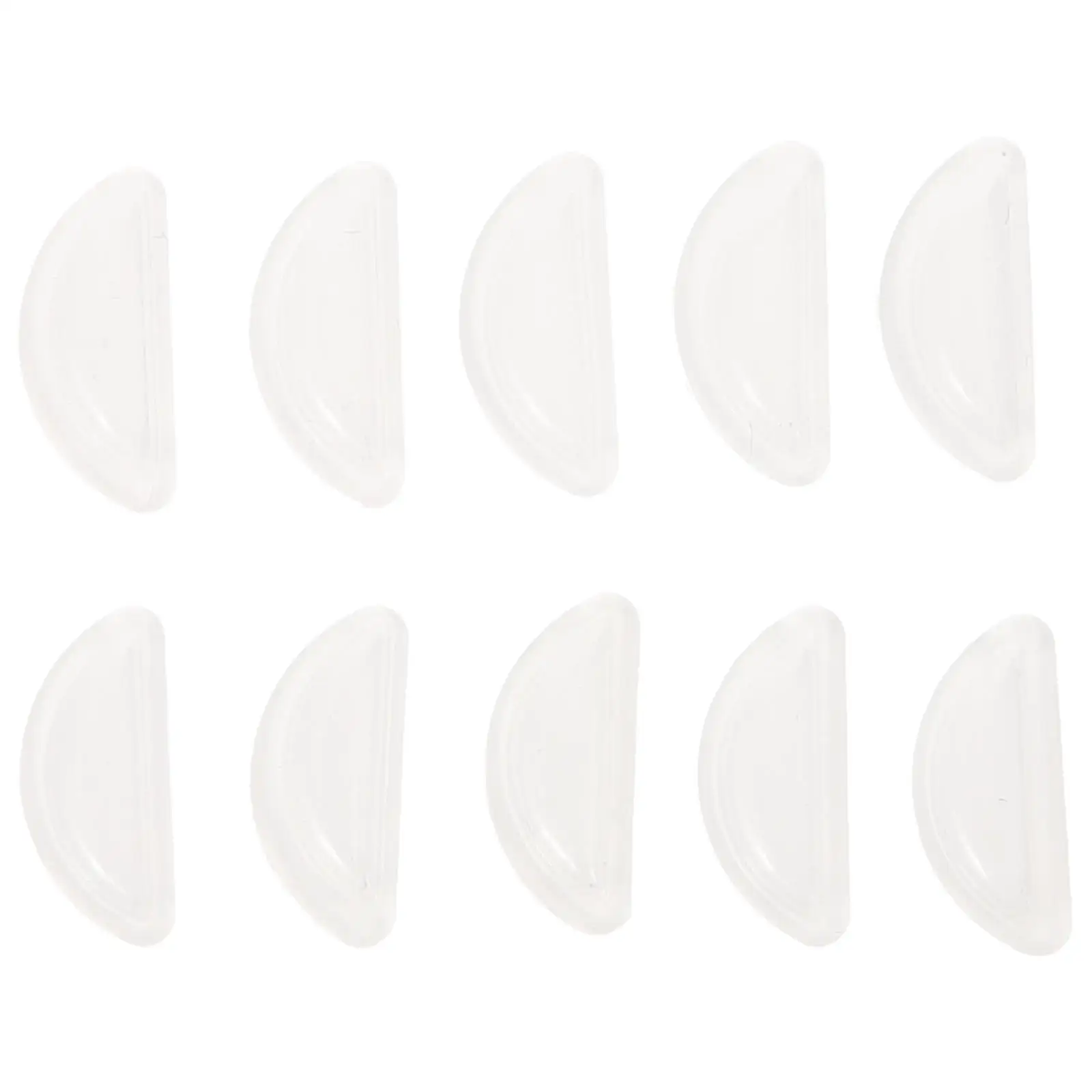 

Glasses Nose Pads Transparent Clear Silicone Half Moon Shape Non Slip Heighten Nose Bridge Pad for Plastic Frames Eyeglass