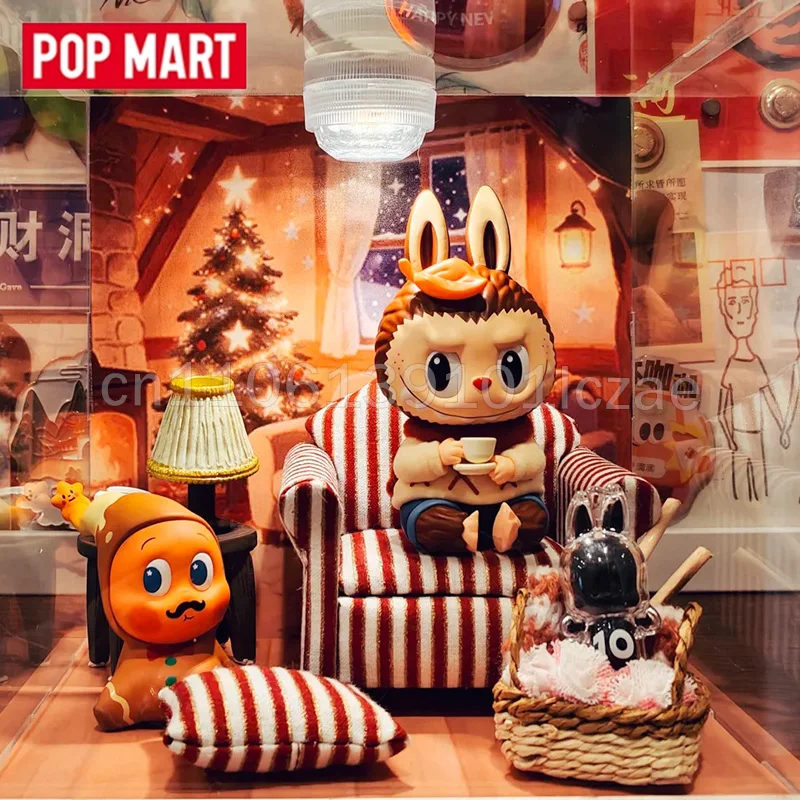 

POP MART THE MONSTERS ZIMOMO Warm Sweater Series Blind Box Anime Figure Hanging Card Desktop Tide Play Collectible Model Gift