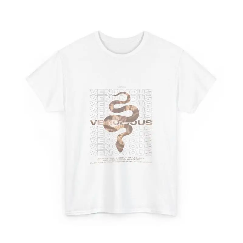 

Venomous Snake T shirt Heavy Cotton Casual Wear