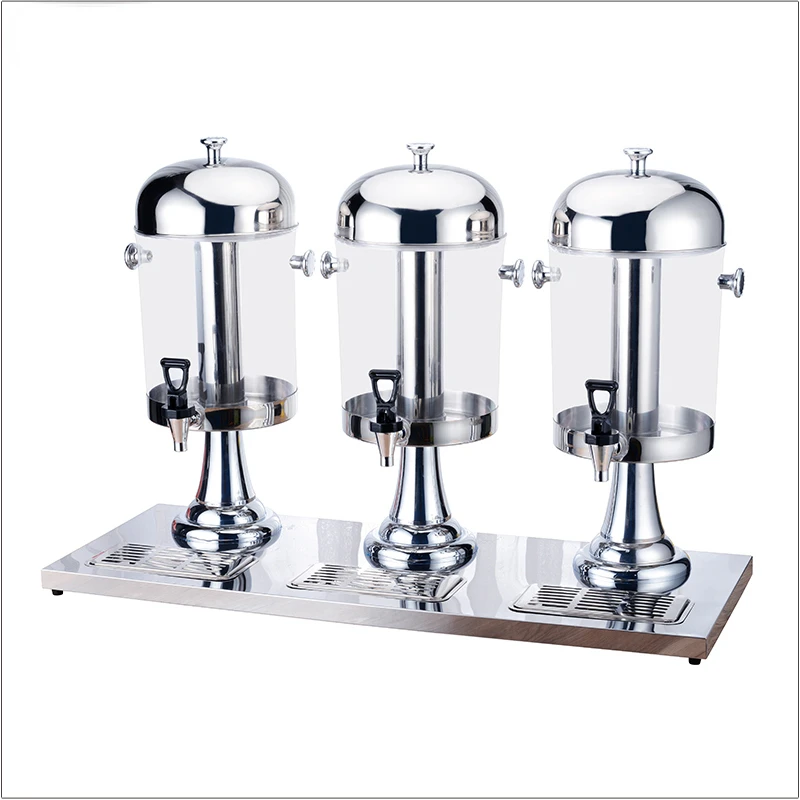 Other hotel & restaurant supplies drink dispenser hotel acrylic double tanks golden automatic buffet juice dispenser cold