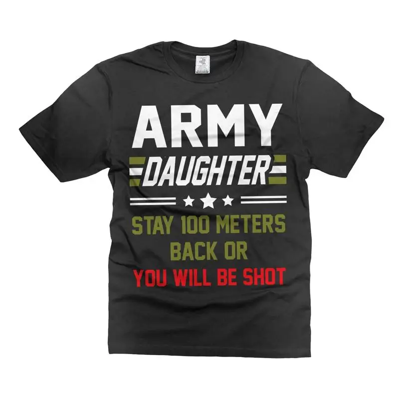 

Army Daughter T Shirt Funny Us Military Womens