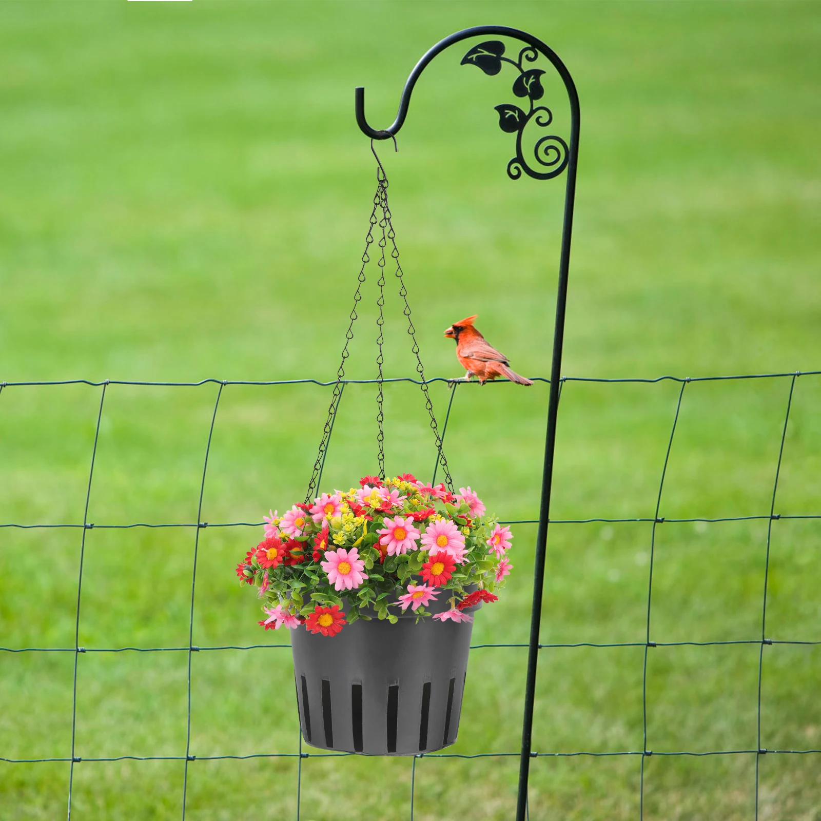 

10 Pcs Hanging Pot-type Seedling Flower Indoor Planter Orchid Pots Railing Plants Plastic for Garden