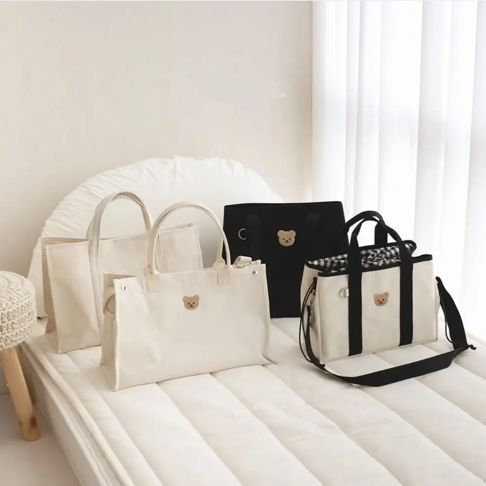 New Canvas Baby Diaper Bag Heat Preservation Multifunctional Mommy Maternity Packs High-capacity Baby Stuff Nappy Bags