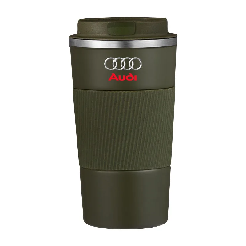 1 Stück Auto-Emblem Thermobecher Kaffeetasse Thermosbecher für Audi A4 A3 A5 A6 A7 A8 Q3 Q5 Q7 Q8 B5 B6 B7 B8 B9 Q7 8P 8V 8L