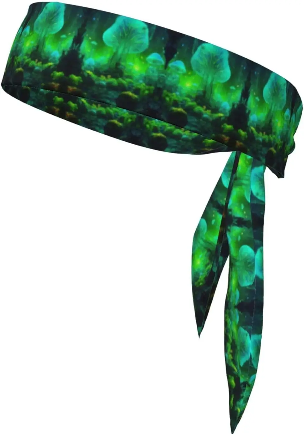 

Magic Mushroom Print Elastic Sports Head Tie Sweat Wicking Headband for Men and Women for Tennis Karate
