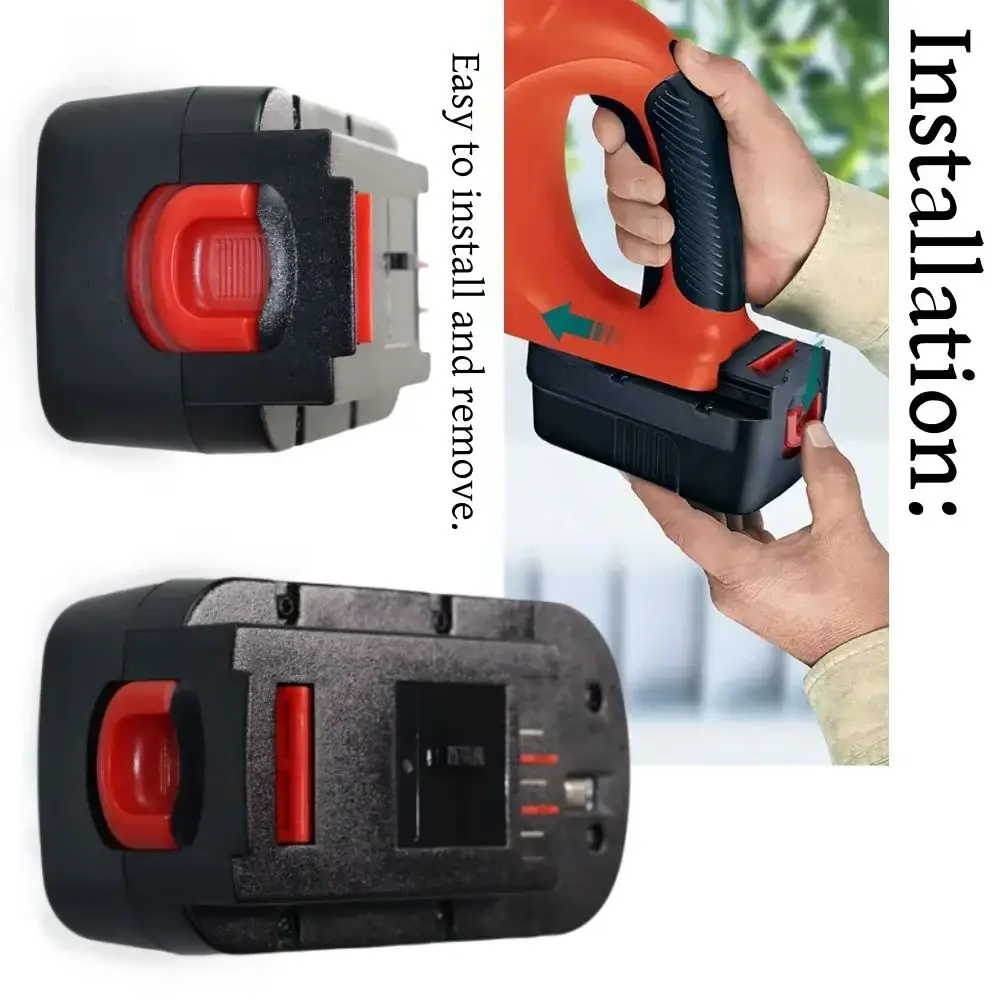 

k For Black&Decker 18V Power Tool Battery 8000mAh Ni-MH Rechargeable Battery Replaceable Hpb18 Fs180 A1718 A18NH BD18PSK