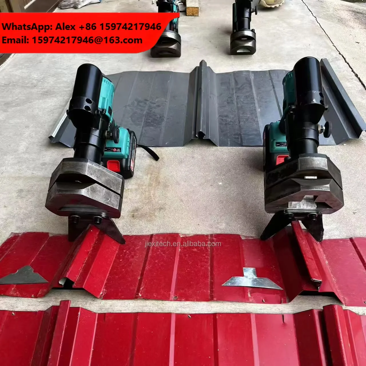 OEM Electric Brushed Motor 18-20V Ridge Seam Cutting Machine Portable Roofing Adjustable Width Metal Roof Panel Cutter