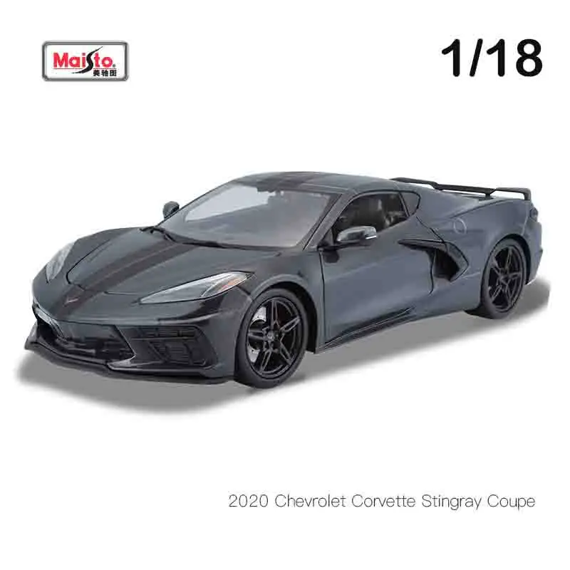 

Maisto Meritor 1:18 Chevrolet Corvette, имитация спортивного автомобиля из сплава, модель орнамента для мальчиков, чтобы играть с