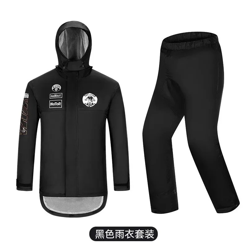 Motorcycle Raincoat for Men Waterproof Impermeable Outdoor Riding Split Type Breathable Raincoat Rain Pants Light Reflective