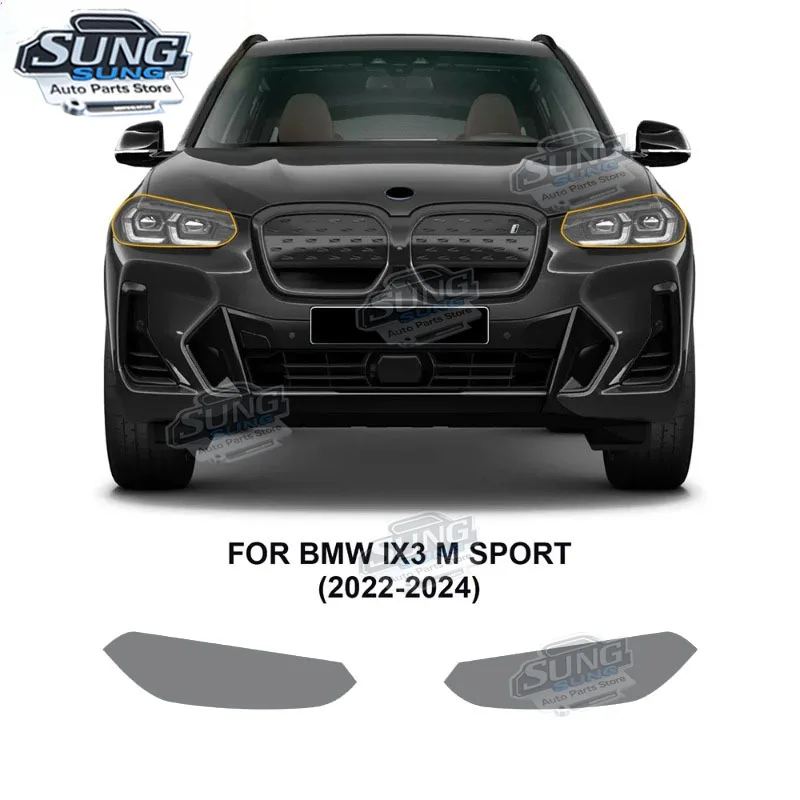 

For BMW IX3 M Sport 2022 2023 2024 Car Headlight Film TPU PPF Accessories Anti-Scratch Precut Paint Protection Film Invisible