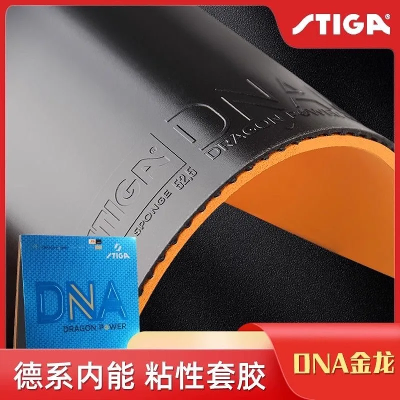 STIGA DNA DRAGON POWER Tischtennis-Gummi, stark klebender, deutsche Pips-in-Original STIGA DNA DRAGON POWER Ping-Pong-Schwamm – Detail 2
