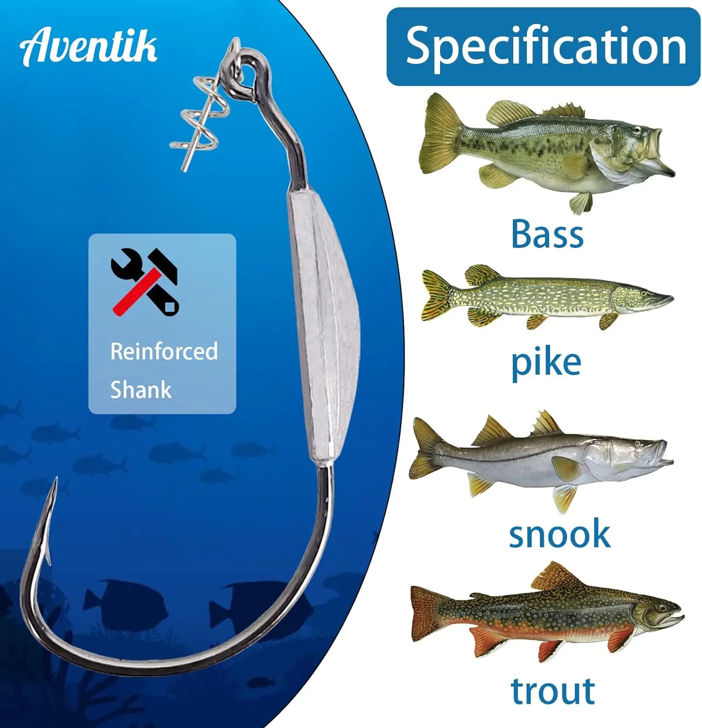 Eupheng Spring Weighted Swimbait Hooks With Spring Twist Lock 3/0 4/0 5/0 For Soft Bait Bass Pike Spring Jig Head Fishing Hook