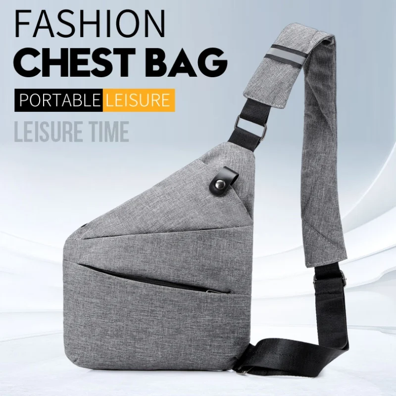 

Персональная противоугонная сумка через плечо для путешествий, спортивный невидимый кошелек для бега, многофункциональная мужская нагрудная сумка с защитой от брызг