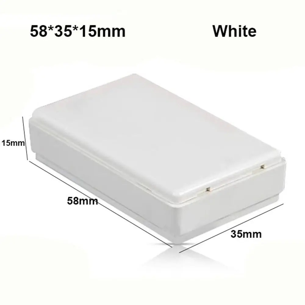 New ABS Plastic Enclosure Project Box Waterproof 10 Styles Storage Case Black White Electronic Home Supplies