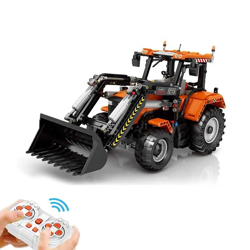 

2023 New MOC Technical Engineering Remote cControl Loading Tractor Building Blocks Model Assembling Toys for Children Gift Set