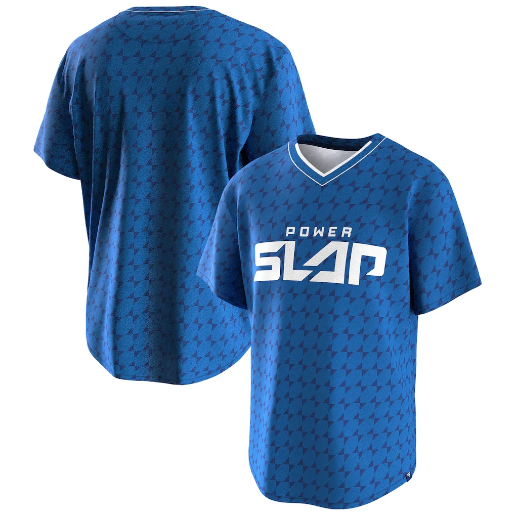 

Новинка 2026 года для мужчин и женщин Fanatics Royal Power SLAP Fight Night Реплика Джерси большого размера, дышащая, быстросохнущая, повседневная спортивная одежда ﻿