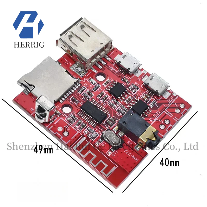

Bluetooth MP3 audio receiver board DIY lossless car speaker amplifier board Bluetooth 4.1 circuit board decoding module