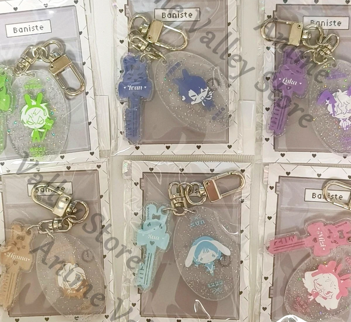 

Аниме натуральный Alien Stage Sua Ivan Till Mizi Luka Hyuna косплей 3rd Anniversary красочный брелок для ключей мультяшный кулон Рождество