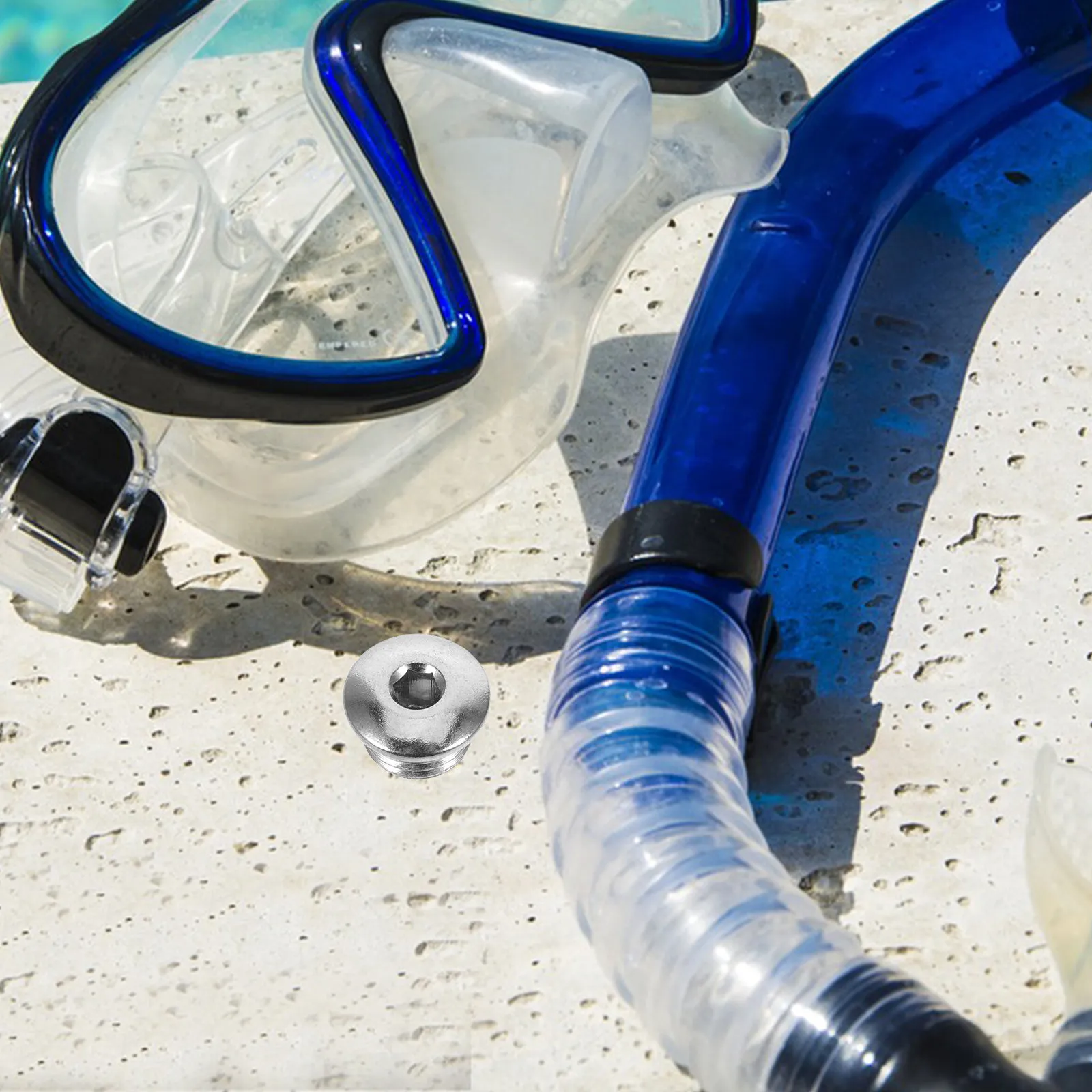 Scuba Diving Regulator Plug Kit Metal High Pressure First Stage Port Plug for Enhanced Underwater Stability Streamlined