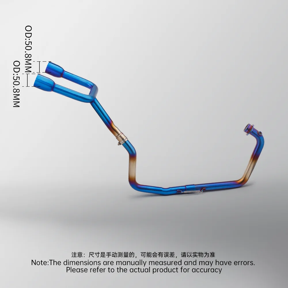 Cały układ wydechowy ze stali nierdzewnej do motocykli, pasuje do GSX S150 GSXR150 GSX150R 51MM.